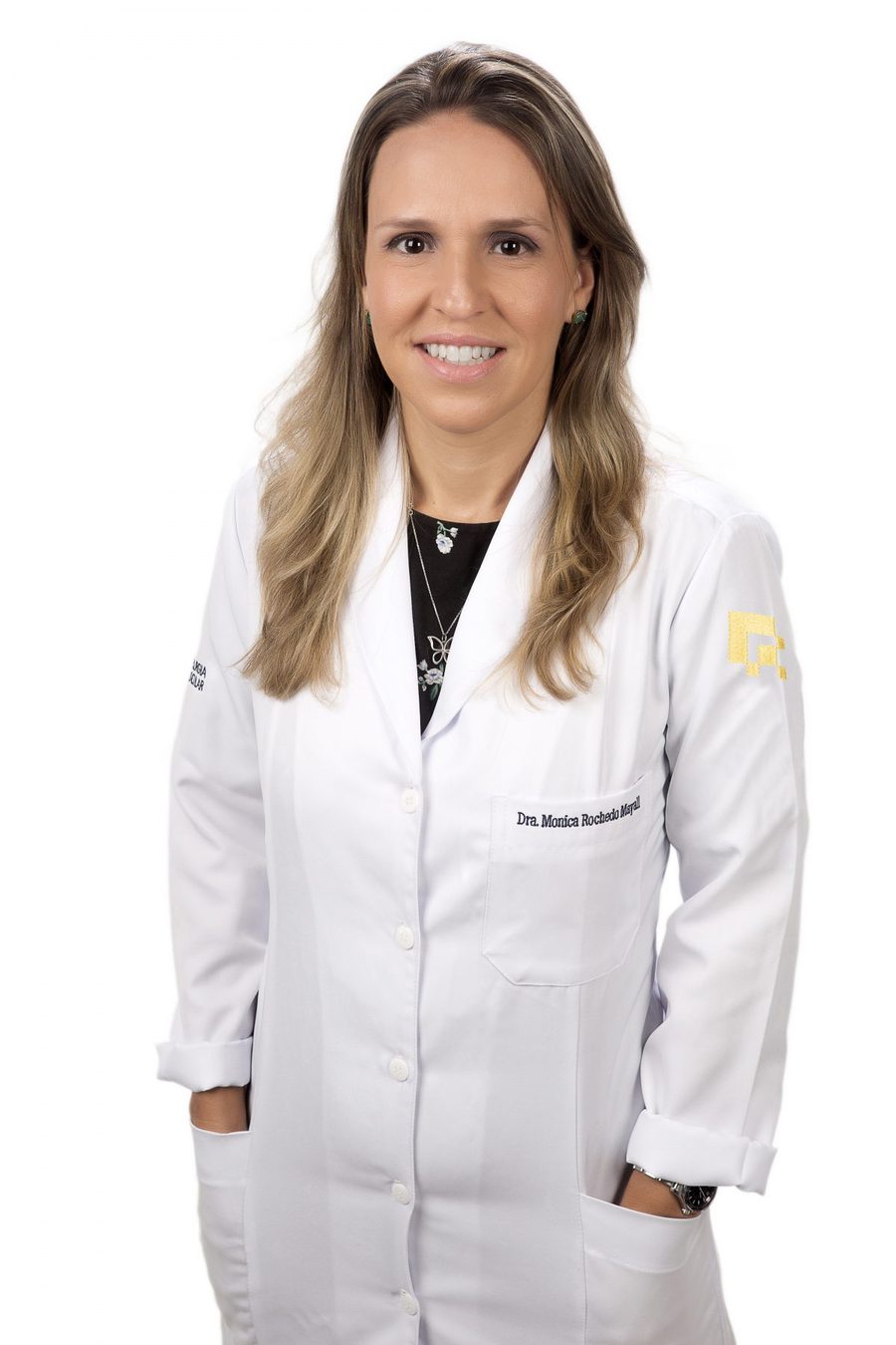 Retrato de Dra. Monica Rochedo Mayall — Médica Cirurgiã Cardiovascular